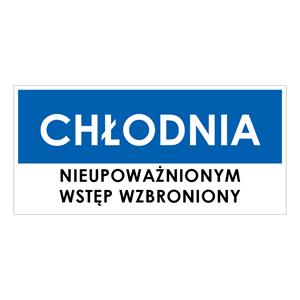 CHŁODNIA, niebieski - płyta PVC 2 mm 190x90 mm