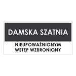 DAMSKA SZATNIA, szary - płyta PVC 2 mm 190x90 mm