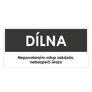 DÍLNA, šedá, plast 2 mm 190x90 mm