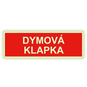 Dymová klapka - fotoluminiscenčná tabuľka s dierkami, plast 2 mm 150x50 mm