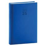 Dzienny kalendarz książkowy 2025 A5 Aprint - niebieski