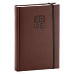 Dzienny kalendarz książkowy 2025 A5 Aprint Top - brązowy