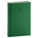 Dzienny kalendarz książkowy 2025 A5 Aprint - zielony