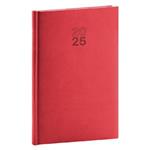 Dzienny kalendarz książkowy 2025 B5 Aprint - czerwony