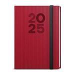 Dzienny kalendarz książkowy 2025 David Vigo A5 - czerwony