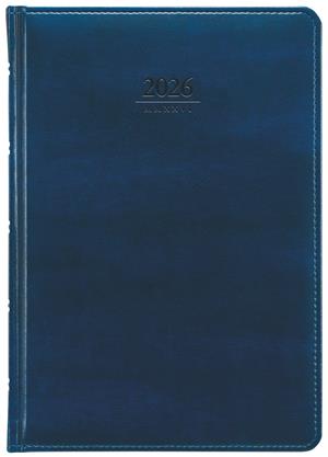 Dzienny kalendarz książkowy 2026 Atlas A5 - niebieski