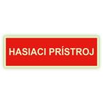 Hasiaci prístroj - fotoluminiscenčná tabuľka, plast 2 mm 150x50 mm