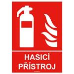 HASICÍ PŘÍSTROJ - bezpečnostní tabulka, plast A4, 0,5 mm