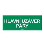 HLAVNÍ UZÁVĚR PÁRY, plast 1 mm 210x80 mm