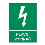 HLAVNÍ VYPÍNAČ, plast 2 mm, A4