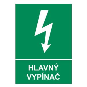 Hlavný vypínač, plast 1mm 210x297mm