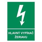 Hlavný vypínač žeriavu, plast 1mm 210x297mm