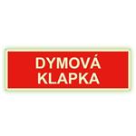 Dymová klapka - fotoluminiscenčná tabuľka s dierkami, plast 2 mm 150x50 mm