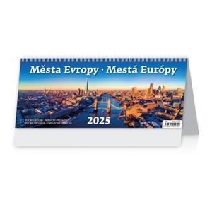 Kalendarz biurkowy 2025 - Miasta Europy