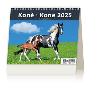 Kalendarz biurkowy 2025 - MiniMax Konie