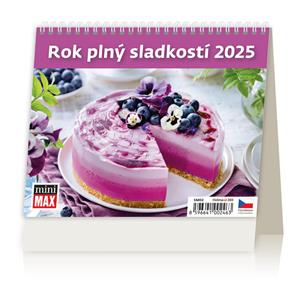 Kalendarz biurkowy 2025 - MiniMax Rok pełen słodyczy Rok pełen słodyczy