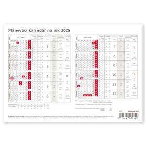 Kalendarz biurkowy 2025 - Planer karta