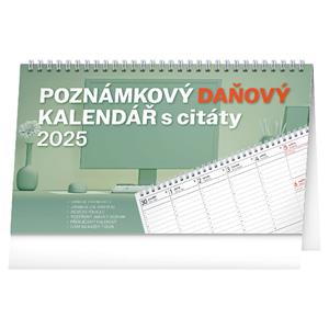 Kalendarz biurkowy 2025 Podatkowy z cytatami