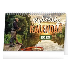 Kalendarz biurkowy 2025 Wędkarski kalendarz