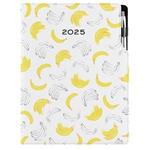 Kalendarz książkowy DESIGN dzienny A4 2025 - Banan