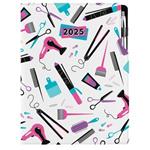 Kalendarz książkowy DESIGN dzienny A4 2025 - Hairdresser