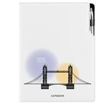 Kalendarz książkowy DESIGN dzienny A4 2025 - Londyn