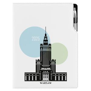 Kalendarz książkowy DESIGN dzienny A4 2025 polski - Warszawa