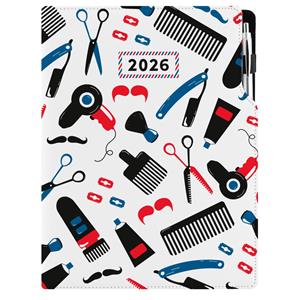 Kalendarz książkowy DESIGN dzienny A4 2026 - Barber