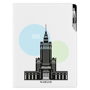 Kalendarz książkowy DESIGN dzienny A4 2026 - Warszawa