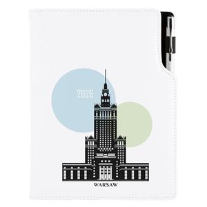 Kalendarz książkowy DESIGN dzienny B6 2026 - Warszawa