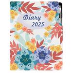 Kalendarz książkowy DESIGN tygodniowy A4 2025 - Jesienne kwiaty