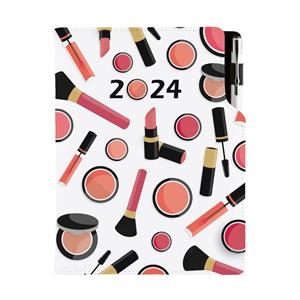 Kalendarz książkowy DESIGN tygodniowy A5 2024 czeski - Make up