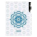 Kalendarz książkowy DESIGN tygodniowy A5 2025 czeski - Mandala niebieska