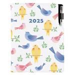 Kalendarz książkowy DESIGN tygodniowy A5 2025 słowacki - Ptaki