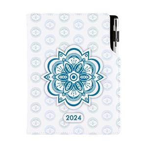 Kalendarz książkowy DESIGN tygodniowy B5 2024 - Mandala niebieska