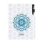 Kalendarz książkowy DESIGN tygodniowy B5 2024 - Mandala niebieska