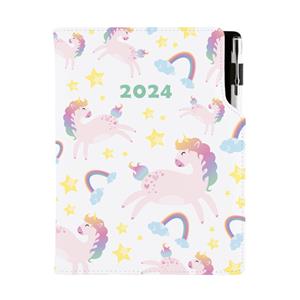 Kalendarz książkowy DESIGN tygodniowy B5 2024 polski - Unicorn