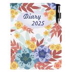 Kalendarz książkowy DESIGN tygodniowy B5 2025 - Jesienne kwiaty