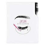 Kalendarz książkowy DESIGN tygodniowy B5 2026 polski - Kosmetyczny Eyelashes