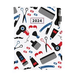 Kalendarz książkowy DESIGN tygodniowy B6 2024 - Barber