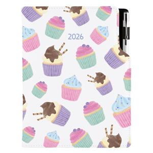 Kalendarz książkowy DESIGN tygodniowy B6 2026 - Cupcake