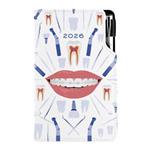 Kalendarz książkowy DESIGN tygodniowy kieszonkowy 2026 czeski - biały - Dentysta