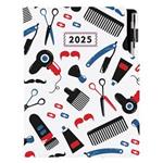 Kalendarz książkowy DESIGN tygodniowy z notesem A5 2025 - Barber