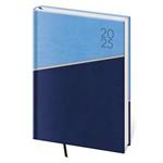 Kalendarz książkowy dzienny A5 2025 Line - niebieski