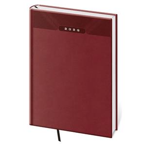 Kalendarz książkowy dzienny A5 2026 Print Classic - angielska czerwień