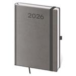 Kalendarz książkowy dzienny A5 2026 Print Pop - szary