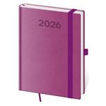 Kalendarz książkowy dzienny B6 2026 Print Pop - fioletowy