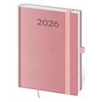 Kalendarz książkowy dzienny B6 2026 Print Pop - różowy