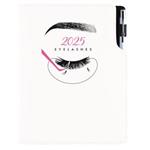 Kalendarz książkowy KOSMETYCZNY Eyelashes - DESIGN tygodniowy B6 2025