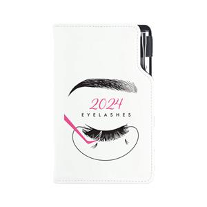 Kalendarz książkowy KOSMETYCZNY Eyelashes - DESIGN tygodniowy kieszonkowy 2024 czeski